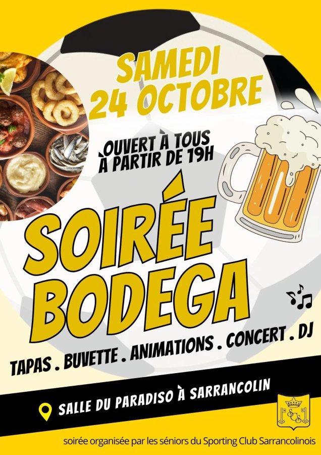 ⚫🟡 SOIRÉE BODEGA AU PARADISO🟡⚫
